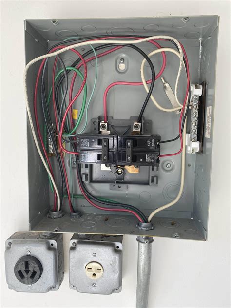 electric panel box in garage|30 amp subpanel in garage.